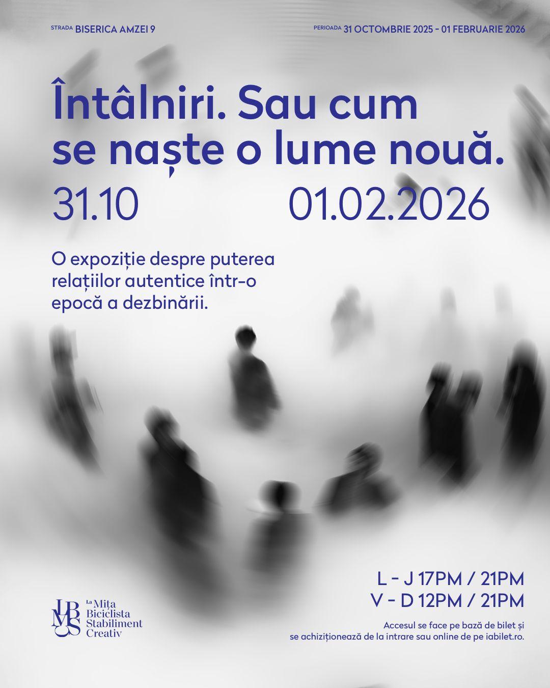 O nouă expoziție-eveniment La Mița Biciclista – Stabiliment Creativ: „Întâlniri. Sau cum se naște o lume nouă"