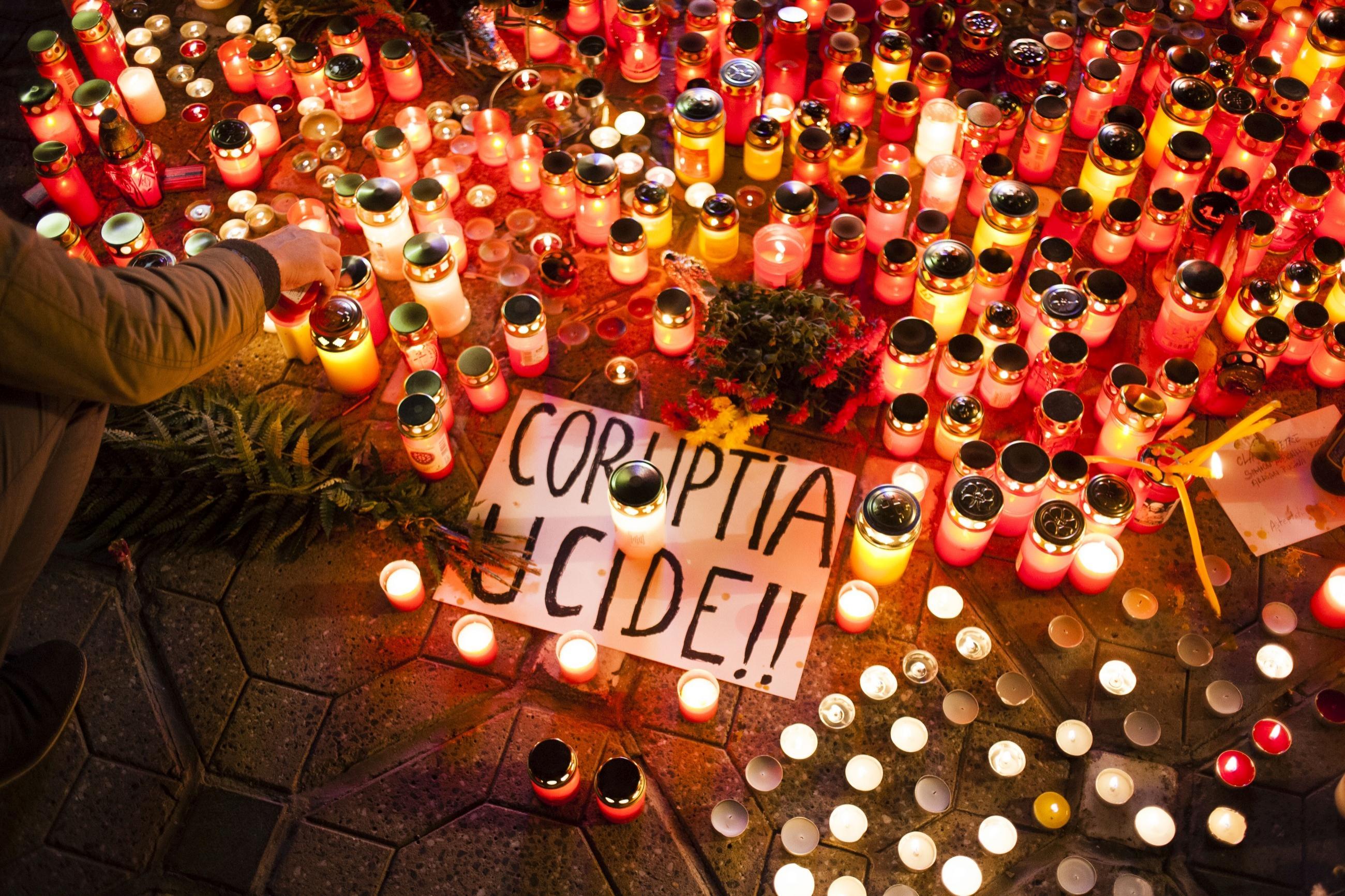 Imagini după tragedia din club Colectiv - comemorarea victimelor