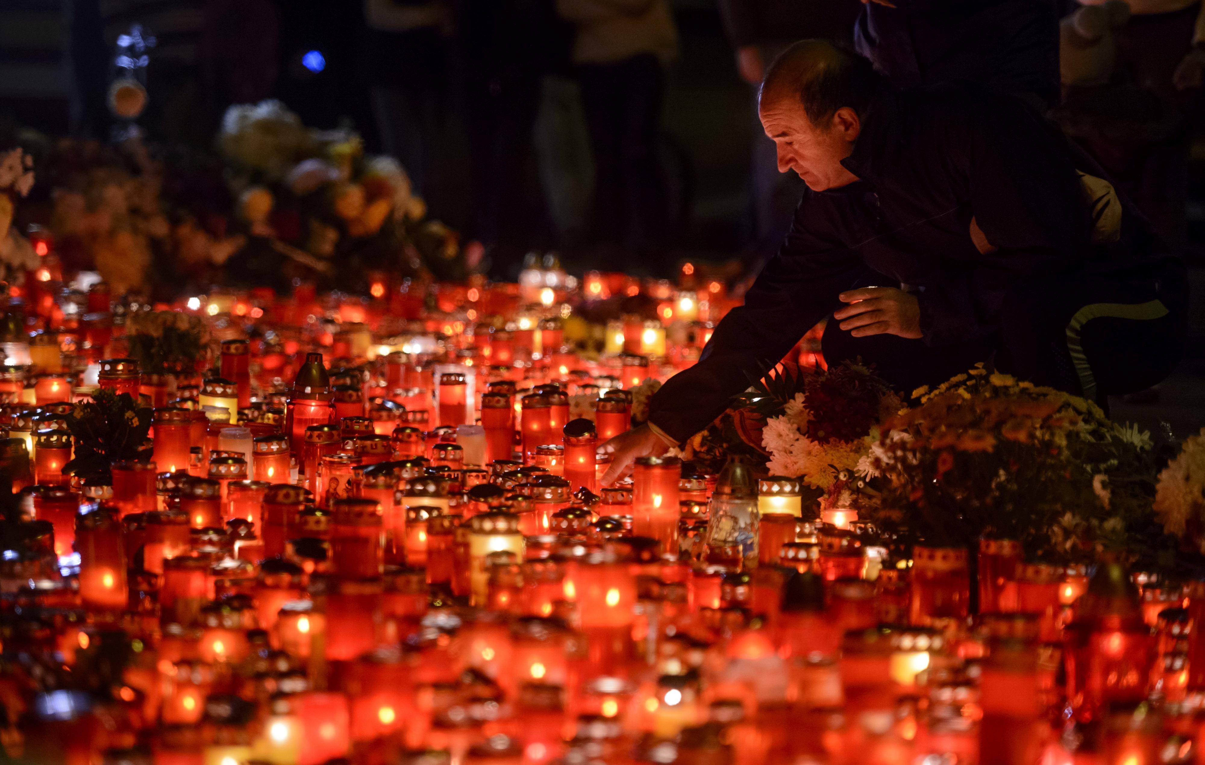 Imagini după tragedia din club Colectiv - comemorarea victimelor