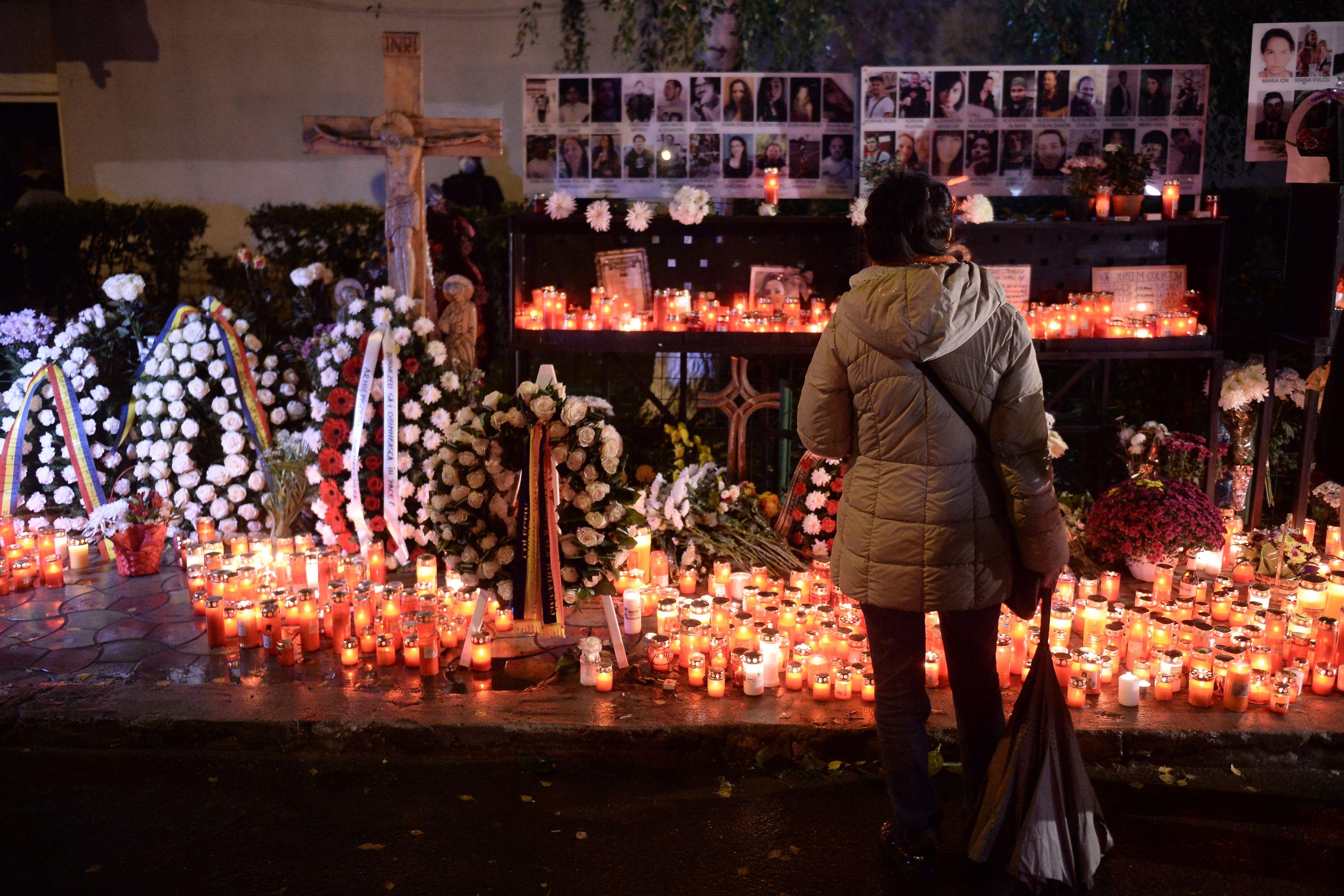 Imagini după tragedia din club Colectiv - comemorarea victimelor