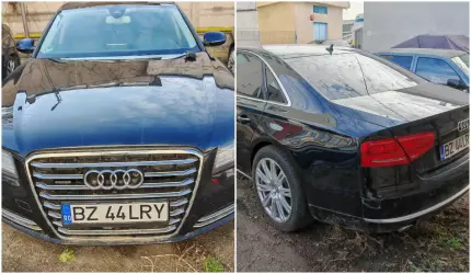 Un Audi A8 de 350 CP, scos la licitaţie de ANAF la preţul unei maşini Dacia Logan