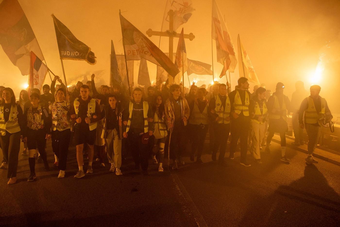 Novi Sad - proteste de amploare la un an de la tragedie
