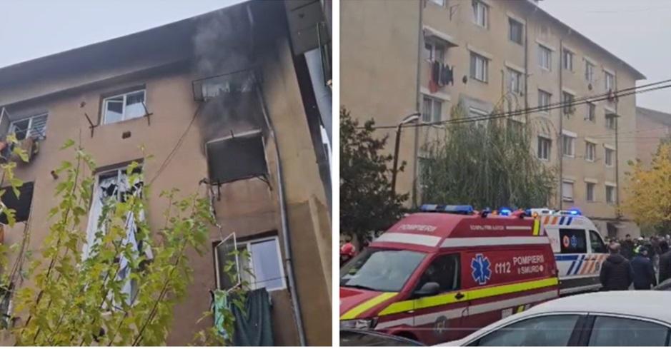Planul Roşu activat în Olt după o explozie într-un bloc. Două persoane au suferit arsuri