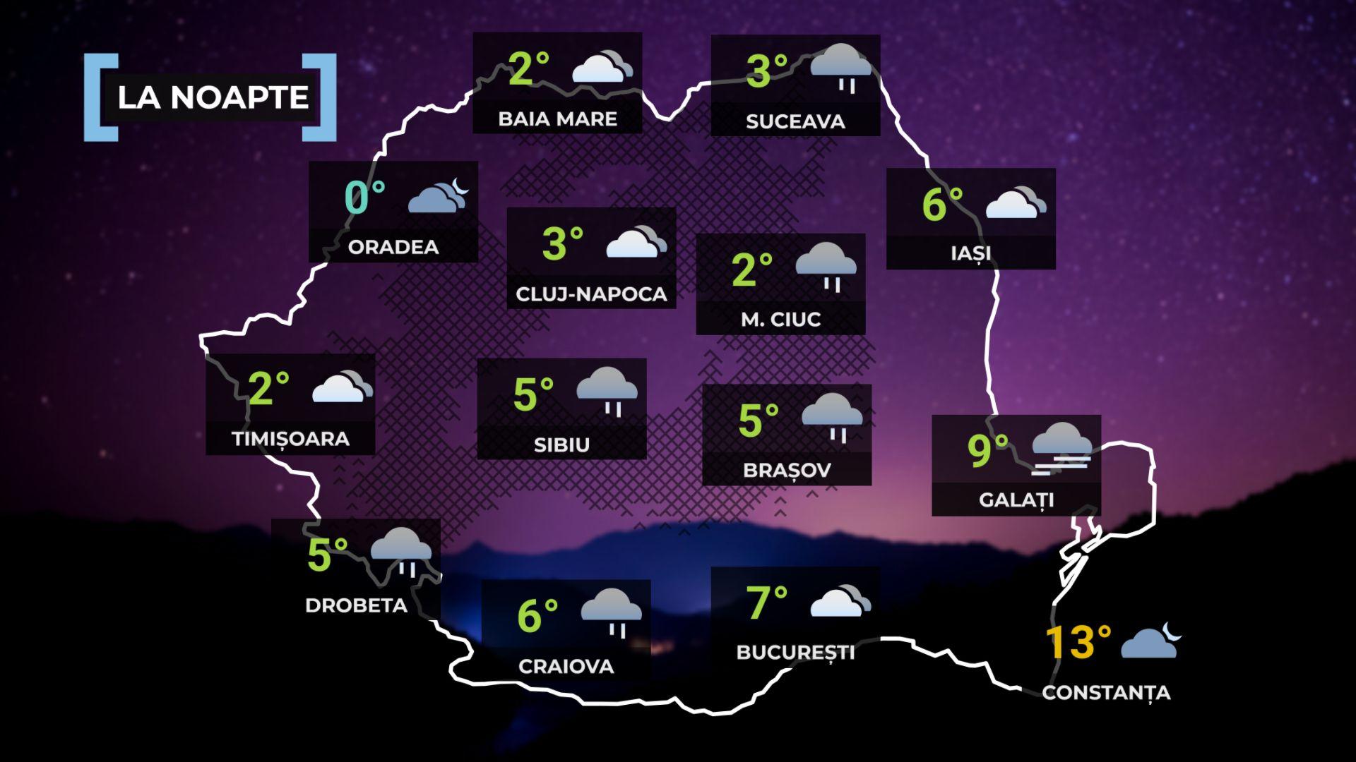 Vremea de mâine 27 noiembrie. Se răceşte în toată ţara. Temperaturile scad drastic faţă de ziua precedentă