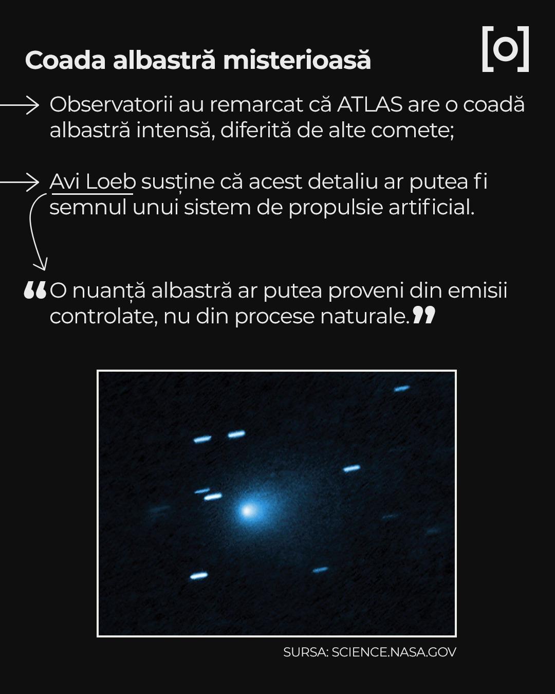 INFOGRAFIE. Tot ce trebuie să știi despre controversata cometă 3I/Atlas, "naveta" unui cercetător Harvard
