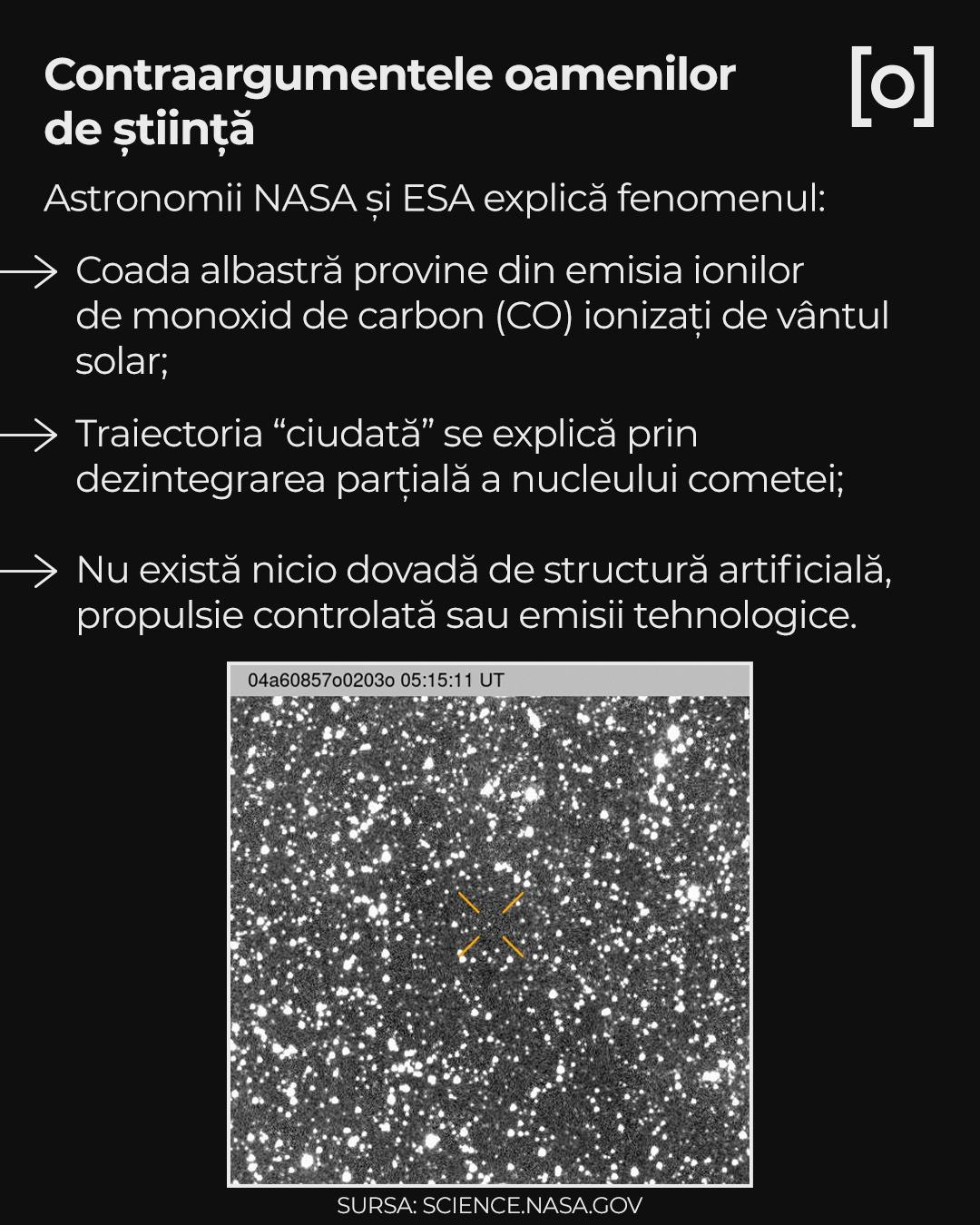 INFOGRAFIE. Tot ce trebuie să știi despre controversata cometă 3I/Atlas, "naveta" unui cercetător Harvard