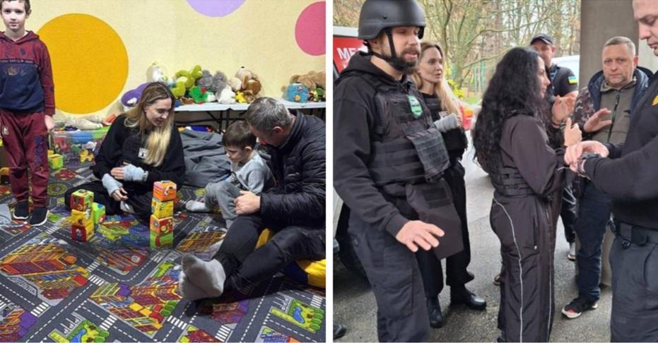 Angelina Jolie, vizită surpriză în Herson. Şoferul ei, săltat din trafic, înrolat şi trimis pe front