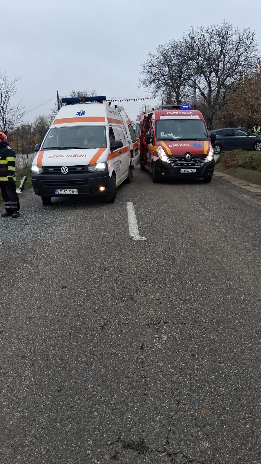 Un copil de un an și o lună, proiectat prin parbriz în urma unui accident rutier în Vaslui