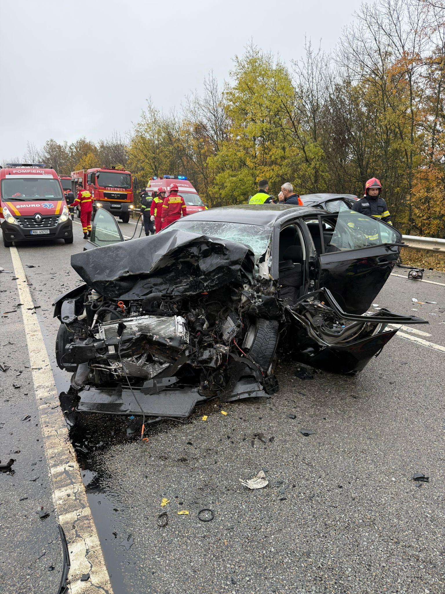 Doi morți și un grav rănit într-un accident produs duminică pe DN 56, în Dolj