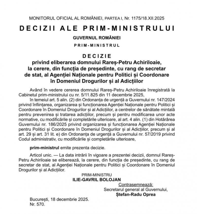 SURSE. Funcţionara "reg fled", posibil interimar la Antidrog. Actualul şef, eliberat la cerere