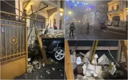 O mașină scăpată de sub control a lovit o casă și a rupt o țeavă de gaze, în Brăila