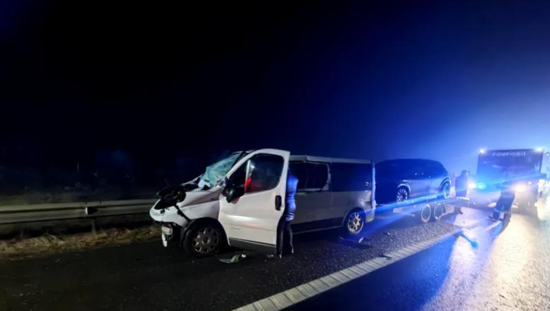 Planul Roșu, activat pe A1 Sibiu după un accident cu 12 persoane implicate, &icirc;ntre care 4 copii