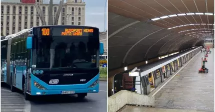 Program STB şi Metrorex de Anul Nou 2026. Cum circulă autobuzele de Revelion. Programul metroului