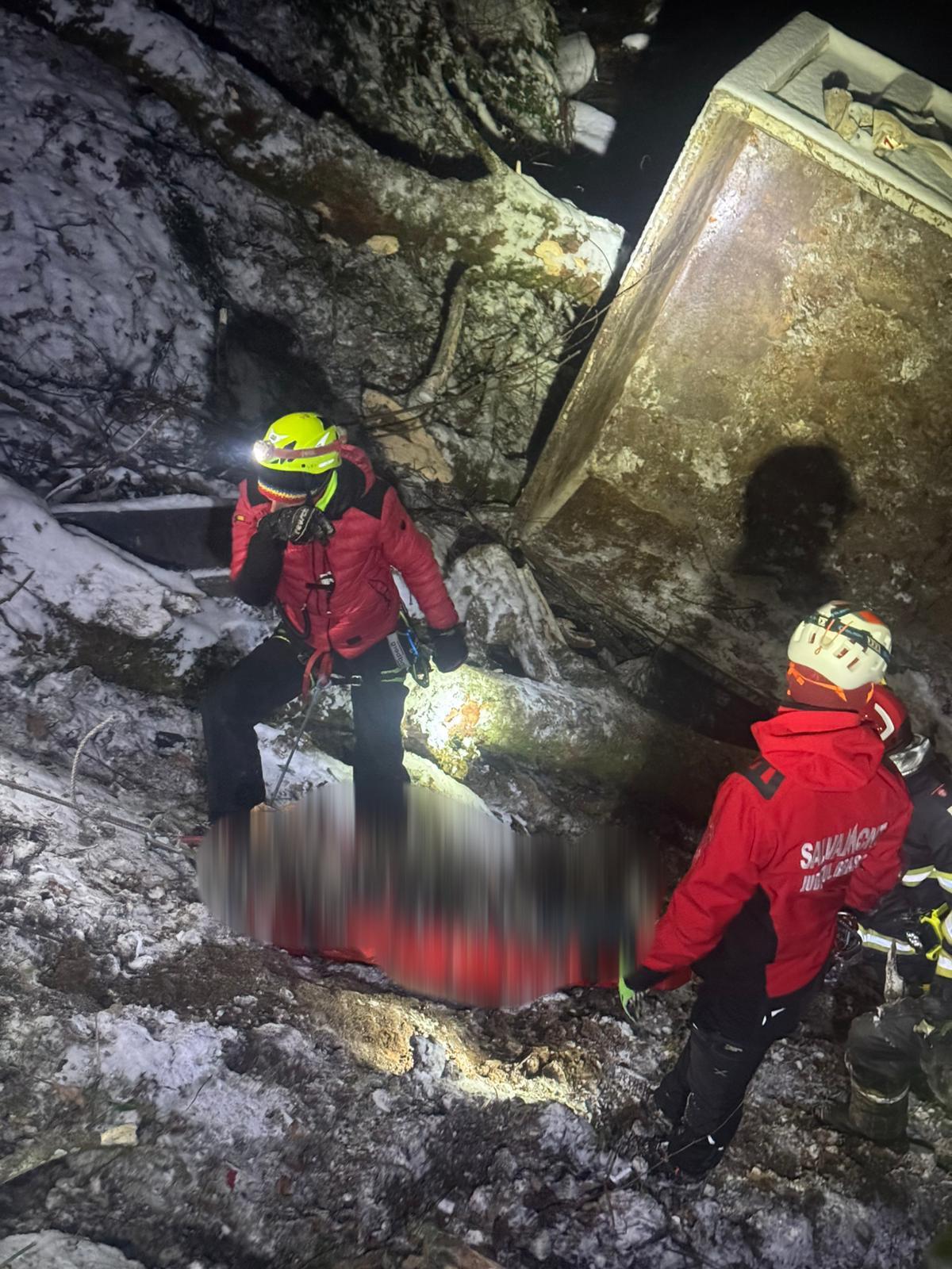 Doi bărbați au murit, după ce camionul în care se aflau s-a prăbușit într-o râpă de 170 de metri, în Sibiu