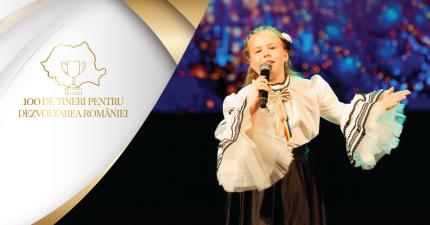 Anelisse Mănescu, copilul care cântă în cinci limbi, în campania „100 de tienri pentru dezvoltarea României”