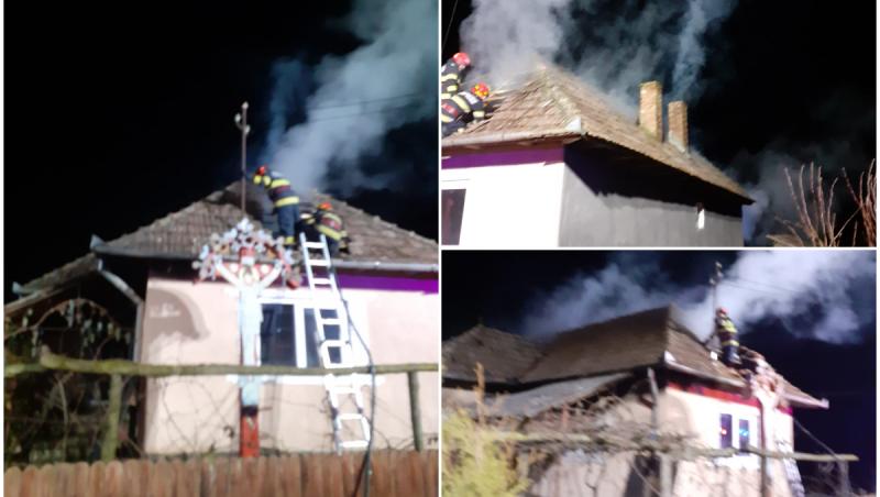 Casă mistuită de flăcări în Diviciorii Mici: un mort și un rănit după aprinderea greșită a sobei