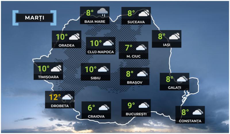 Vremea de mâine 9 decembrie în ţară Vremea de mâine 9 decembrie în ţară