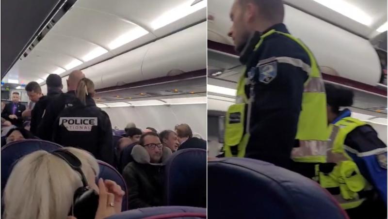 Doi români, evacuaţi dintr-un avion WizzAir în drum spre Bucureşti. Unul dintre el era băut, celălalt a fost prins consumând marijuana