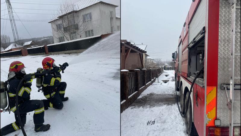 Mașină intrată într-o țeavă de gaze, în Vâlcea. O fetiţă de 10 ani a ajuns la spital. A fost emis mesaj RO-Alert