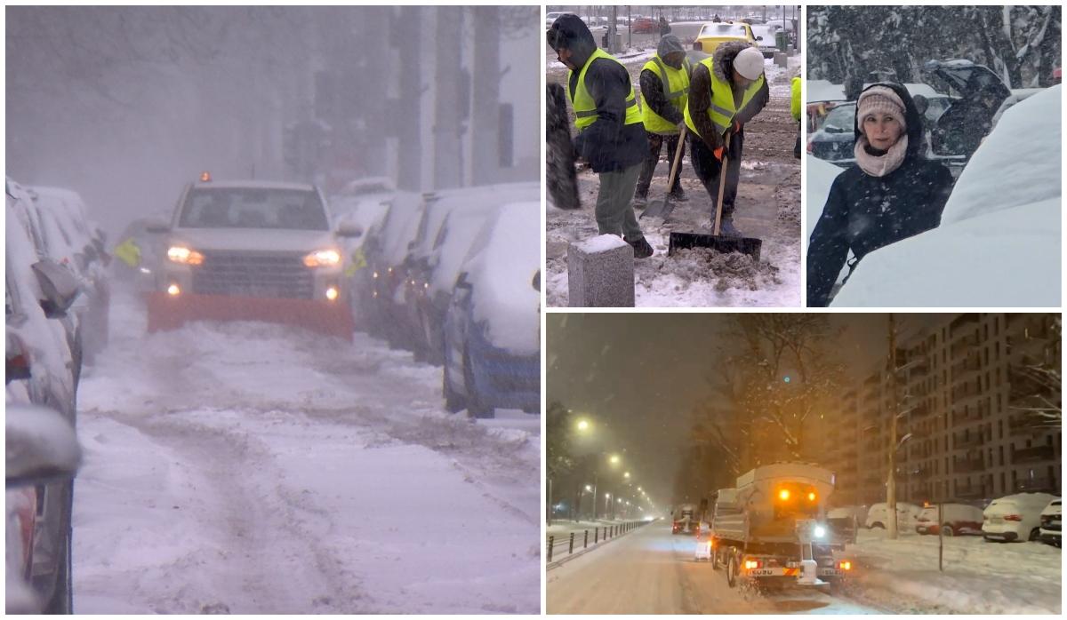 trafic greu,zapada multa, deszapezire