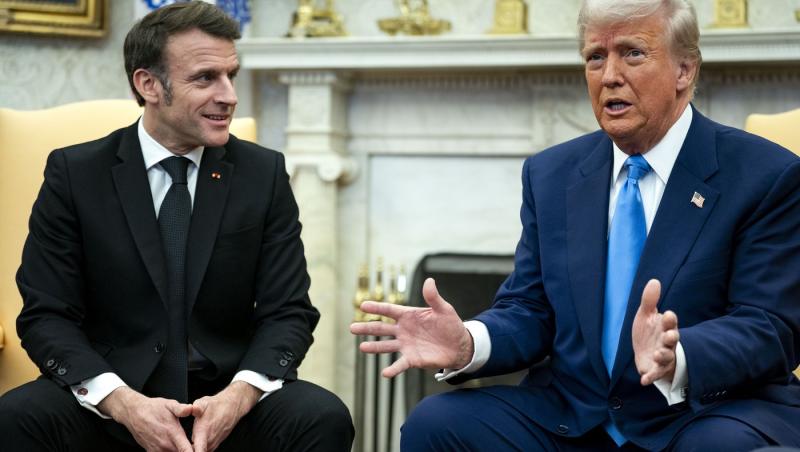 Donald Trump s-a ferit să-l facă dictator pe Putin. Lui Macron i-a picat faţa. VIDEO