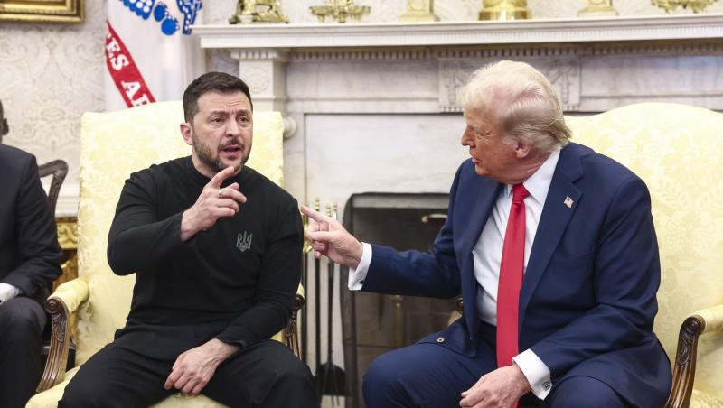 Zelenski îi spune lui Trump, în Biroul Oval, că nu e dispus la niciun compromis faţă de Putin: "E un criminal". Reacţia preşedintelui SUA