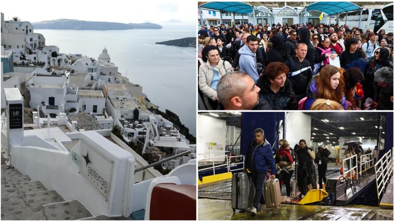 Evacuări în masă din Santorini, din cauza cutremurelor: peste 6.000 de persoane au părăsit insula în ultimele 48 de ore