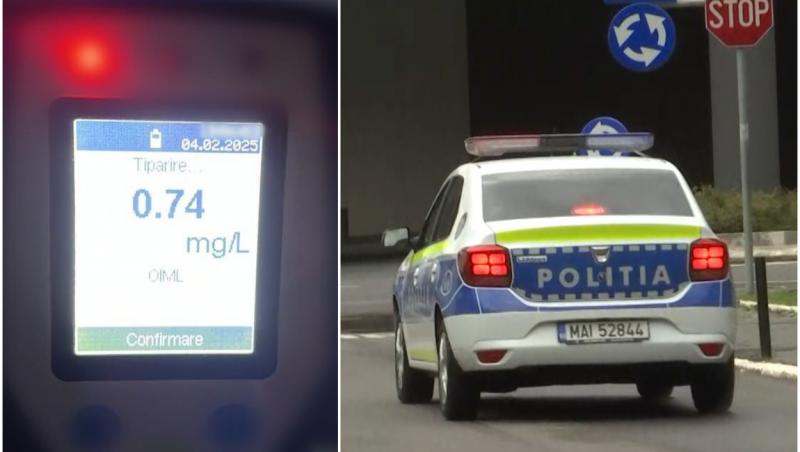 Şofer băut bine, cursă nebună cu poliţia pe urme. Fusese luat de radar pe un drum din Olt şi încerca să scape de agenţi