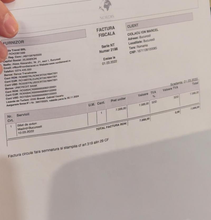 Ciolacu a venit în Parlament cu facturile pentru zborurile private la Nisa
