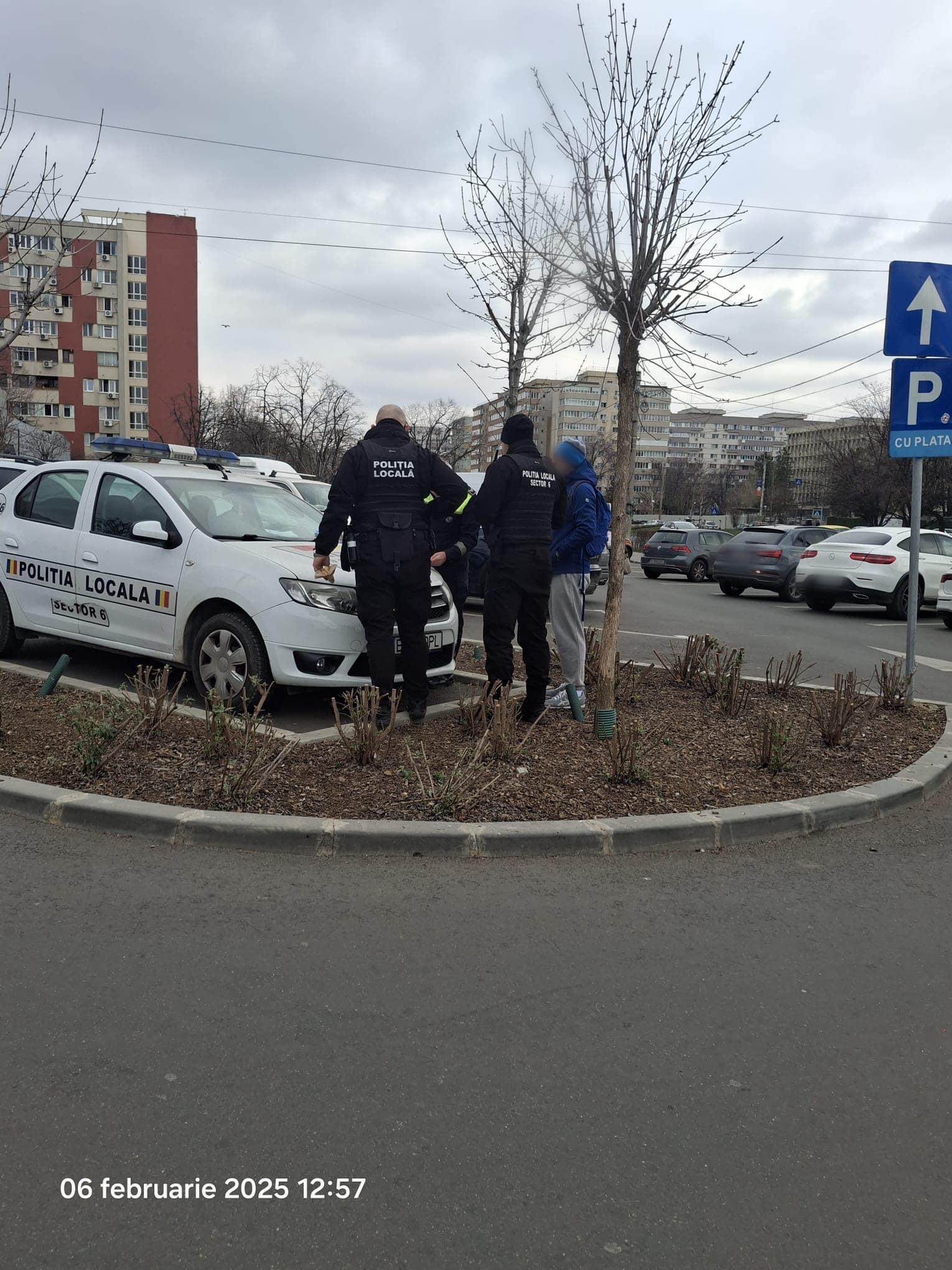 Bucureştean amendat de poliţiştii din Sectorul 6