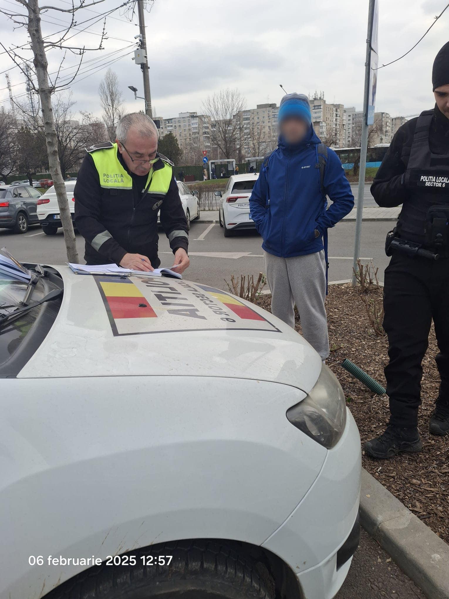 Bucureştean amendat de poliţiştii din Sectorul 6