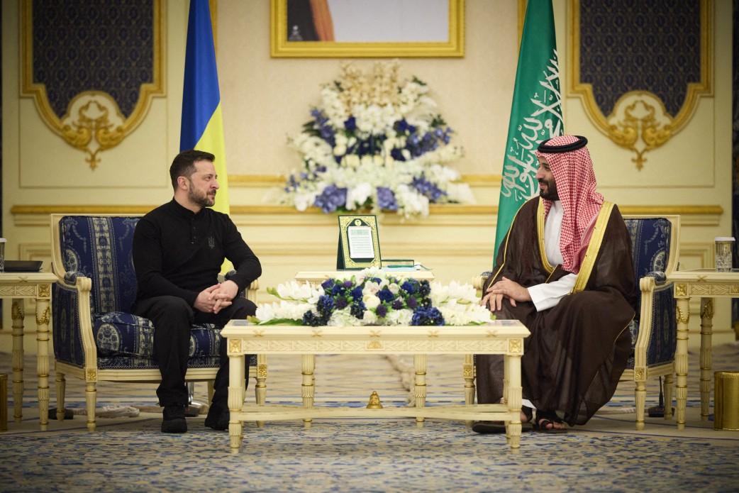 Volodimir Zelenski, primit de prinţul moştenitor al Arabiei Saudite