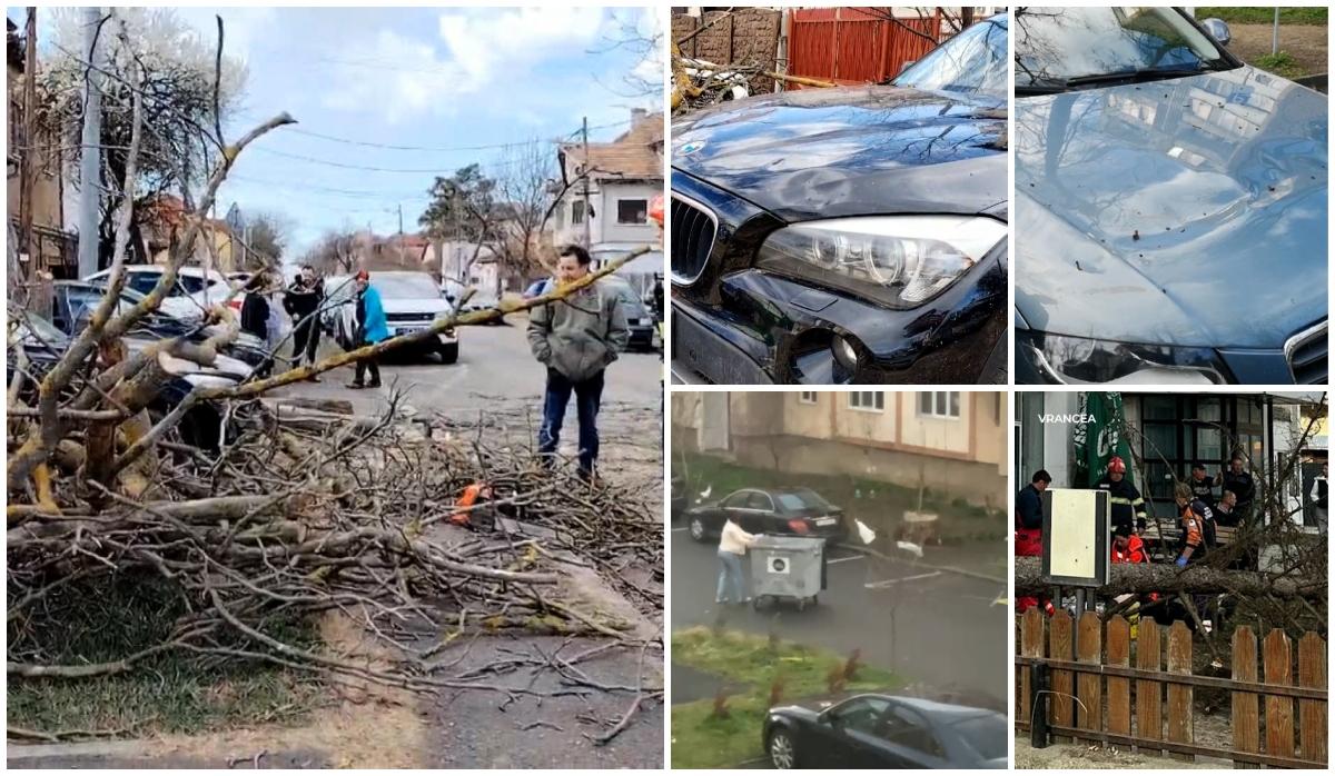 Zonele lovite de codul roşu de vijelii