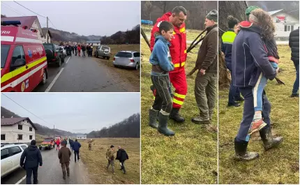 Cei doi frați din Bistrița, găsiți la 50 m de casă. S-au ascuns toată noaptea sub o căpiță de fân și au văzut că sunt căutați, dar n-au ieșit de frică Cei doi frați din Bistrița, găsiți la 50 m de casă. S-au ascuns toată noaptea sub o căpiță de fân și au văzut că sunt căutați, dar n-au ieșit de frică