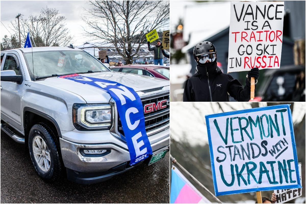 JD Vance, aşteptat de manifestanţi pro-Ucraina într-o staţiune din Vermont. Familia lui a fost mutată într-un loc secret