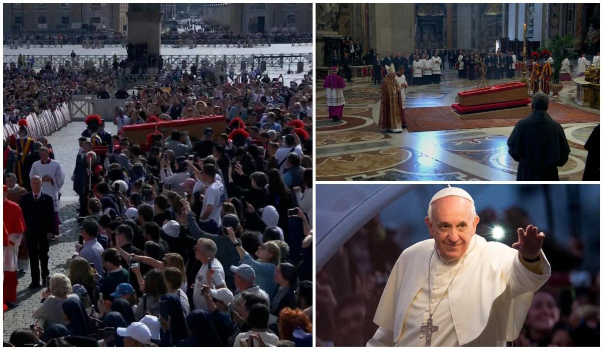 Trupul Papei Francisc, mutat la Bazilica Sfântul Petru, unde oamenii îşi pot lua rămas bun. "A fost un miracol"