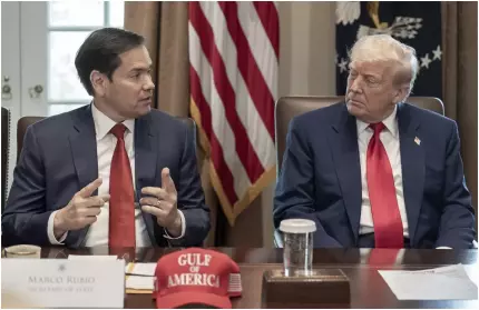 Marco Rubio şi Donald Trump, la Casa Albă Marco Rubio şi Donald Trump, la Casa Albă
