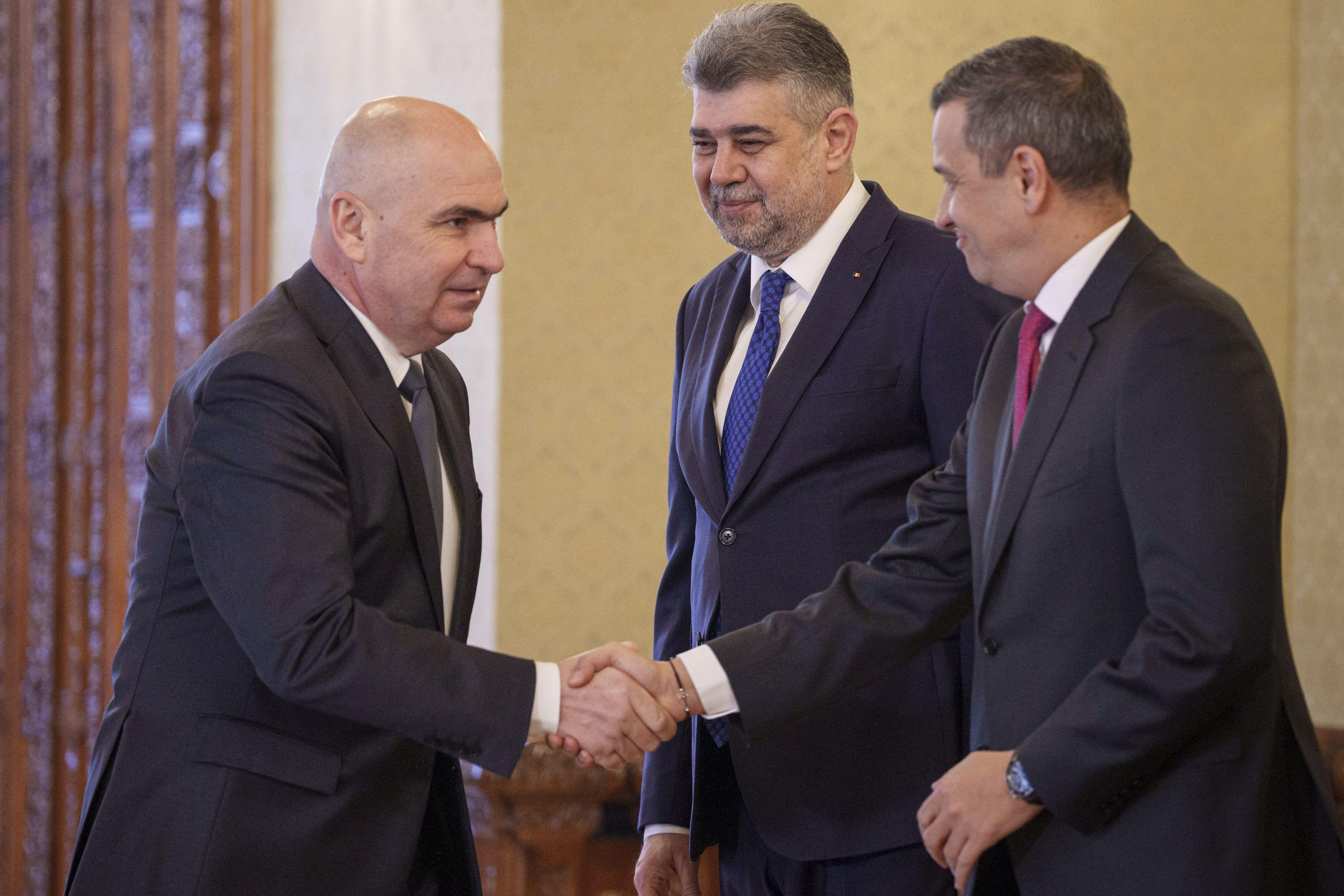 Ilie Bolojan, Marcel Ciolacu şi Sorin Grindeanu