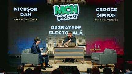 A treia confruntare cu Nicușor Dan la care George Simion nu se prezintă. Micutzu: Exact ca Iohannis, domnul Simion fuge de dezbateri