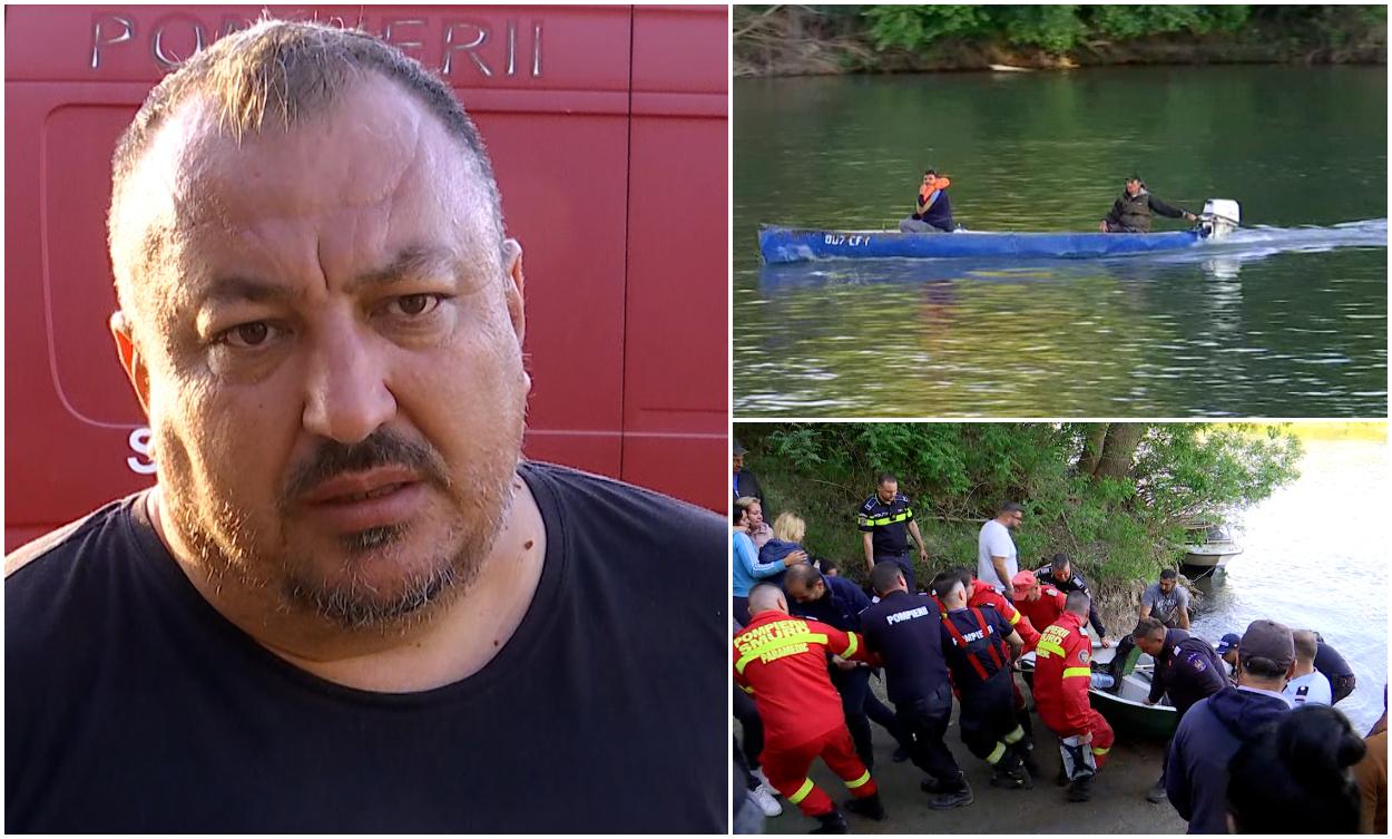 "Apa nu iartă". Doi pescari, unul dintre ei pompier, dispăruţi de ieri după ce o barjă le-a spulberat bărcile pe Dunăre, la Rast