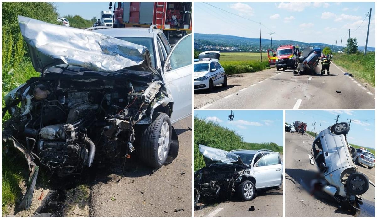 Un mort şi doi răniţi, după ce două maşini s-au izbit violent în Botoşani