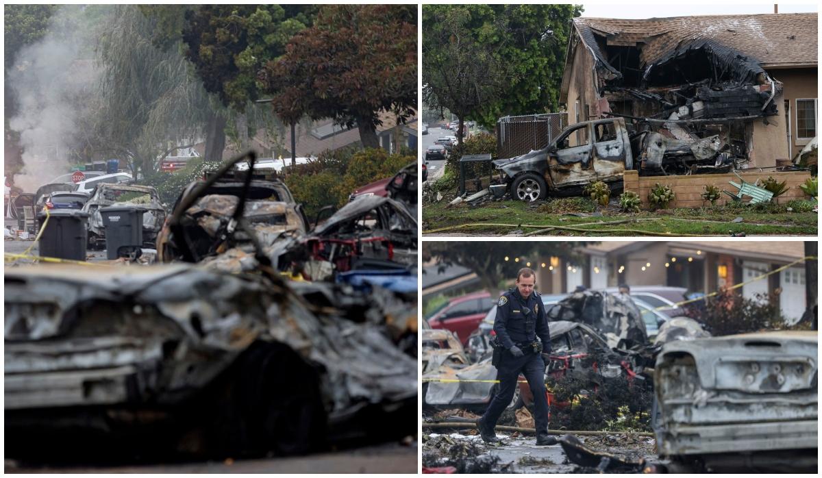 Cel puțin două persoane au murit după ce un avion mic s-a prăbușit într-un cartier din San Diego. În urma accidentului 12 case au luat foc