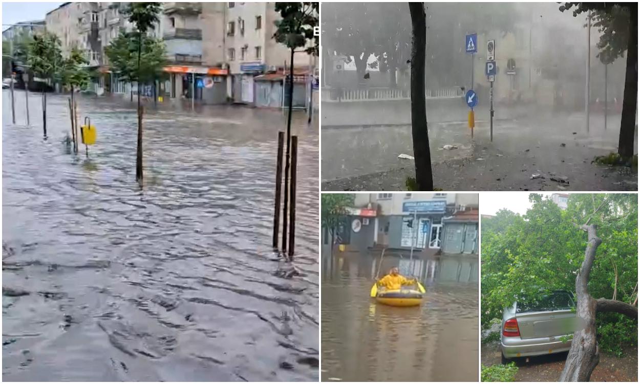 Jumătate de ţară, sub avertizări cod galben şi portocaliu de vreme severă. Azi şi mâine va ploua cât într-o lună