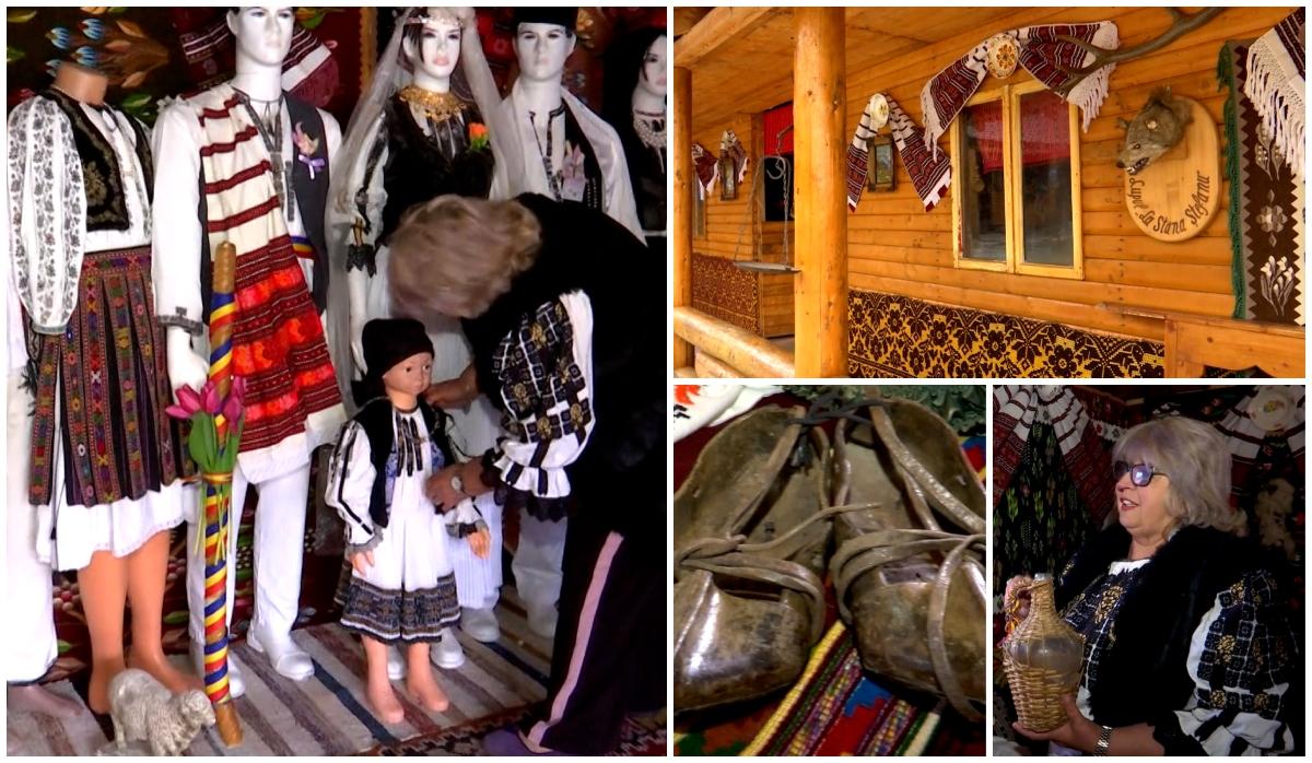 Muzeu inedit în vârful muntelui: Sute de cămăşi populare, covoare olteneşti şi un război de ţesut vechi de 150 de ani pot fi admirate pe Transalpina