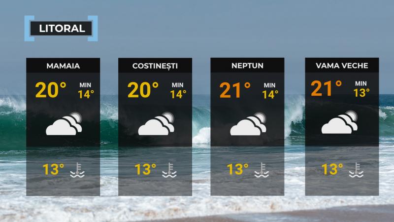 Vremea de mâine 28 mai. Va fi mai rece decât normalul perioadei. Temperatura maximă va fi cuprinsă între 13 şi 25 de grade