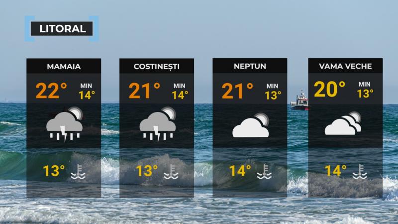 Vremea de mâine 5 mai. Va fi cald în cea mai mare parte a ţării. Maxime cuprinse între 17 şi 31 de grade.