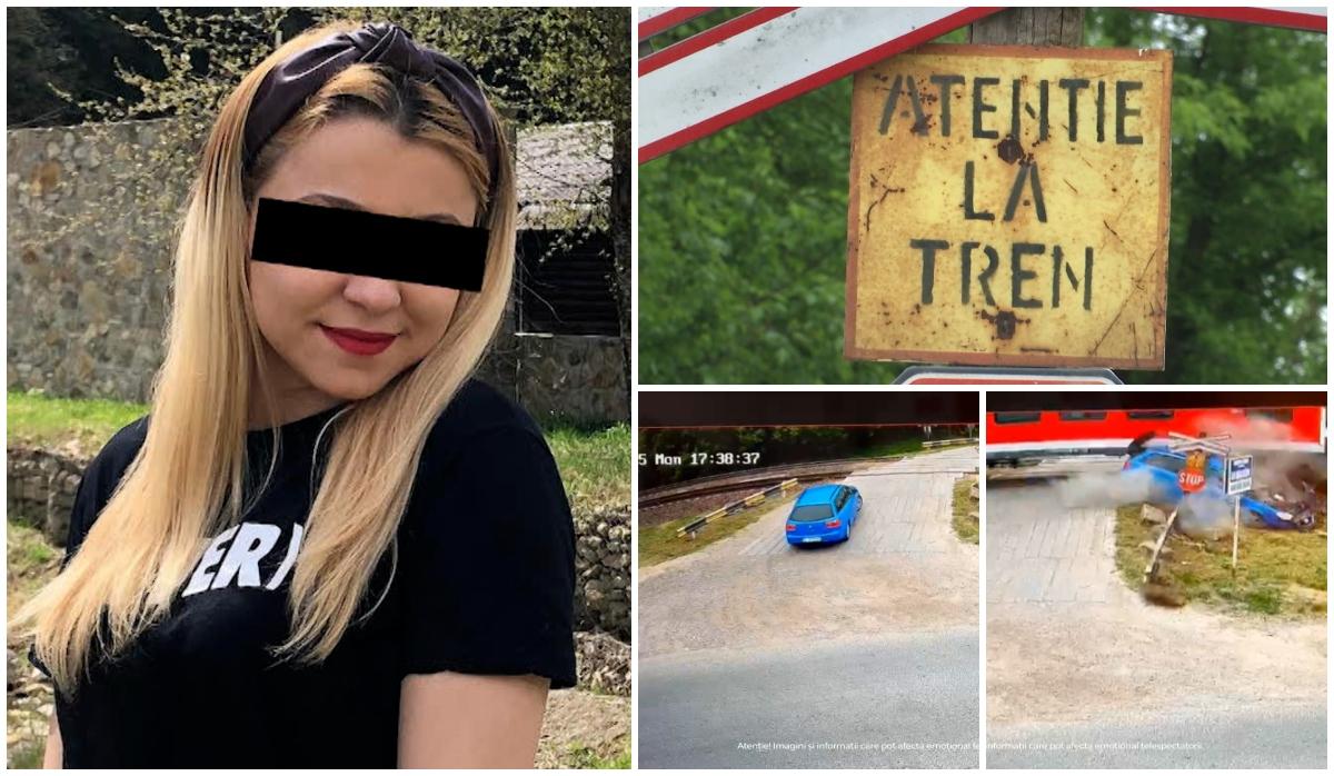 Ipotezele în cazul accidentului de la Iaşi, unde o maşină a fost spulberată de tren. Diana a fost la un pas de moarte, pe un drum pe care îl făcea zilnic