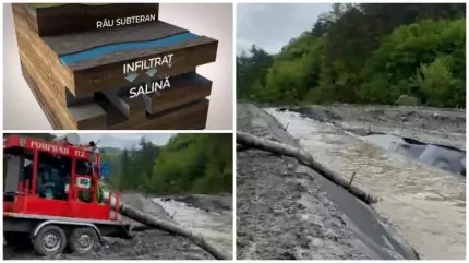 Salina Praid, afectată de inundaţii, rămâne închisă