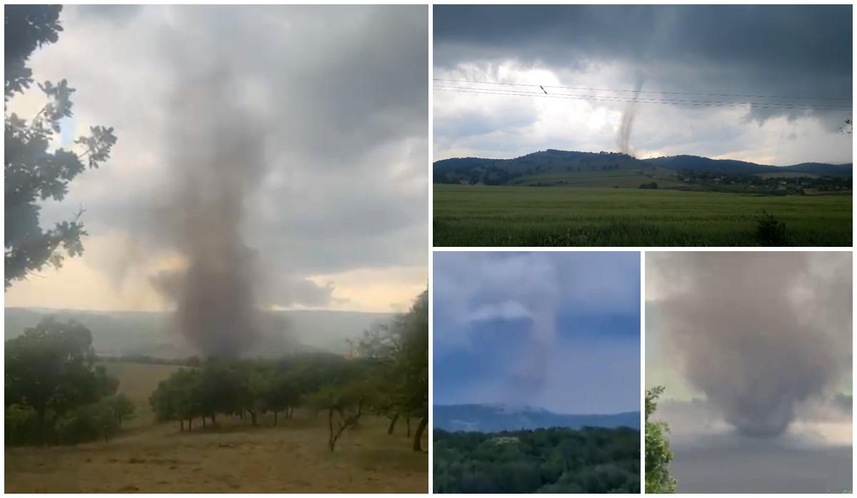 Localitatea din România lovită de o tornadă. Specialiştii spun că de vină pentru asta sunt schimbările climatice