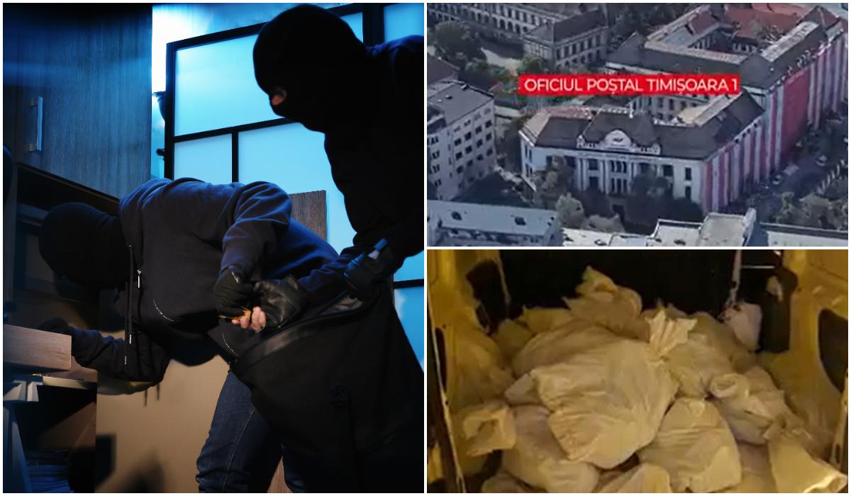 Hoți mascați au spart Poșta Timișoara și au fugit cu 10 milioane de lei